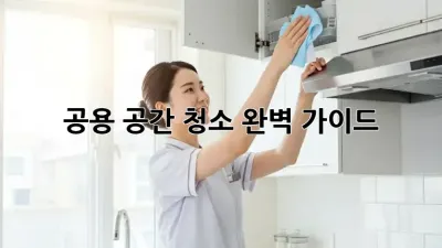 공용 공간 청소 완벽 가이드